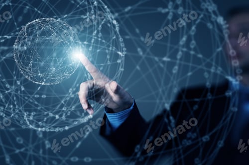 Preview: Wireless Connection Futuristic Concept