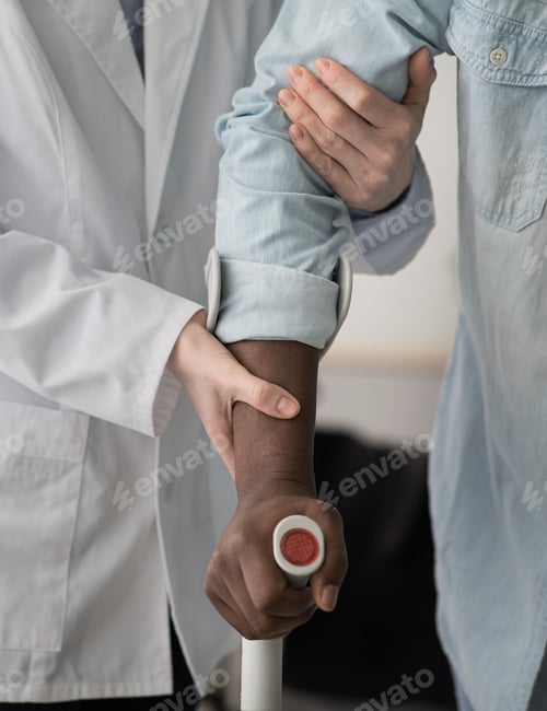 Preview: Physiotherapist deals with restoration of patient's health and teaches to walk