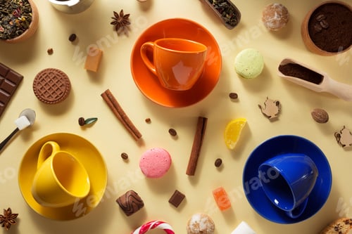 Preview: empty cup of coffee and tea