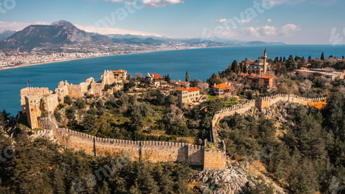 Preview: Aerial view of Alanya Castle