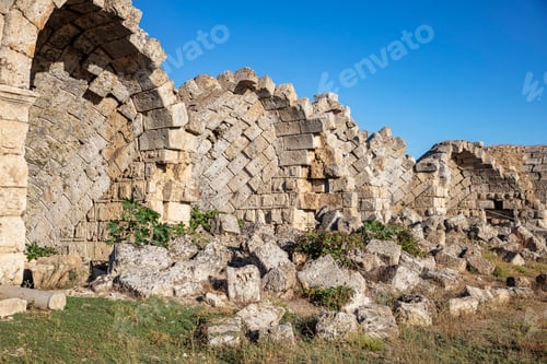 Preview: Nymphaeum of Perge. Ruins of ancient Pamphylian city located in Antalya Province, Turkey.