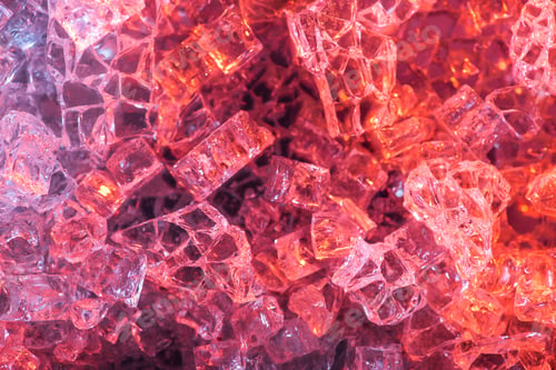 Preview: top view of abstract red and purple ice textured background