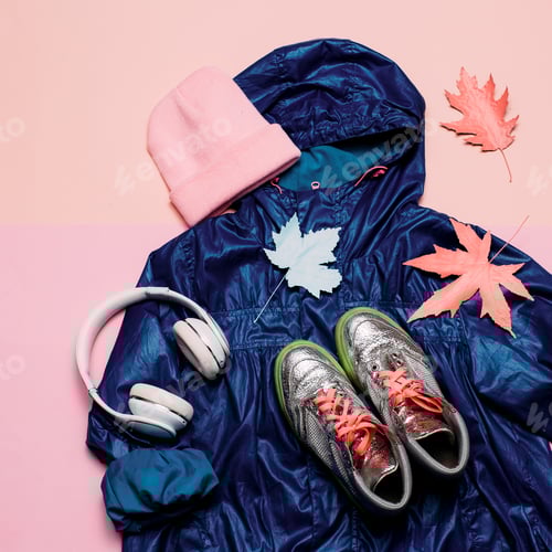 Preview: Cloak, Keds and Headphones Hi Rain Season. Urban street fashion.