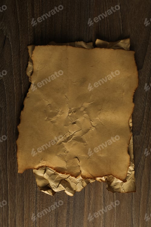 Preview: Columbus Day. An old sheet of paper on the table