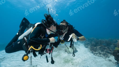 Preview: Man proposing marriage underwater to his fiancee