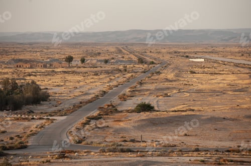Preview: Landscape view of a desert of the Negev in Israel
