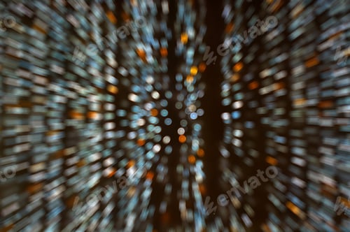 Preview: ice blue and orange led circles zoom in acton