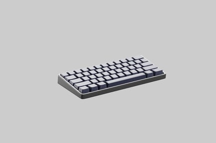 Preview: Compact mechanical keyboard gray blue