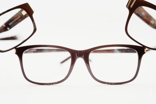 Preview: vintage glasses isolated on a white background