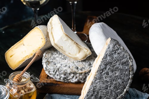 Preview: Assorted cheese. Various type of cheese.