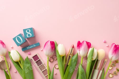 Preview: Commemorate ideal lady on Women's Day through captivating scene: fresh tulips