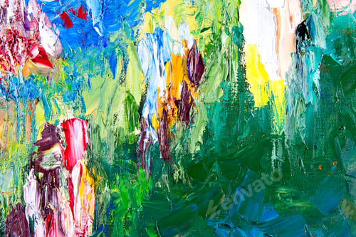 Preview: fragment of my painting. Oil on canvas. abstract painted background. focus on brushstrokes
