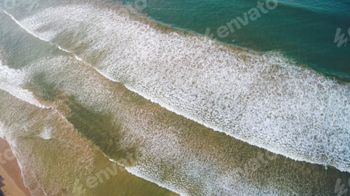 Preview: Aerial of sea wave water