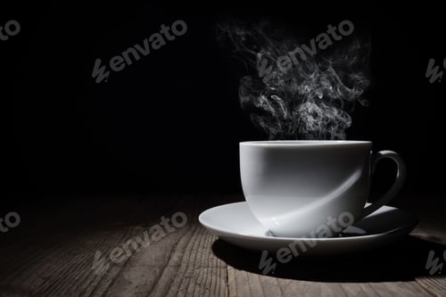 Preview: Hot cup of coffee or tea