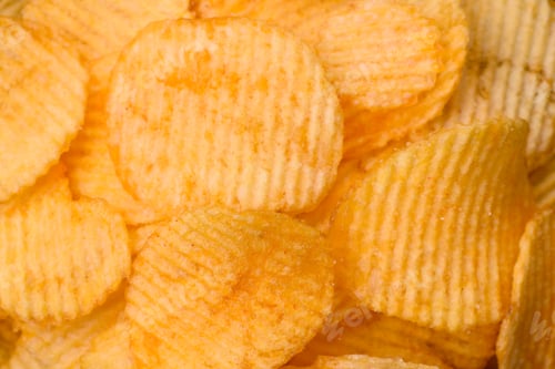 Preview: Crispy potato chips with salt, spices and herbs