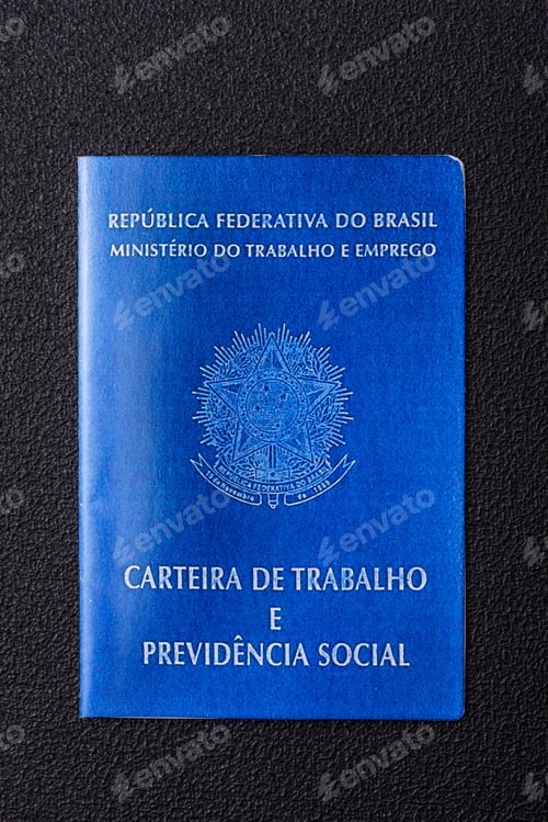 Preview: Physical paper international passport of a Brazilian citizen
