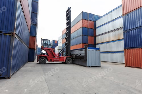 Preview: Representing efficient cargo handling and storage in global logistics operations.