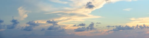 Preview: Beautiful colored cloudy evening sky. Abstract sky background.