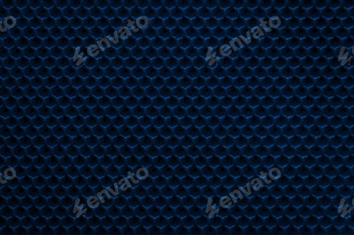 Preview: Uniform Corrugated Texture Of Synthetic Fabric Or Textile Material Of Dark Blue Color And Closeup