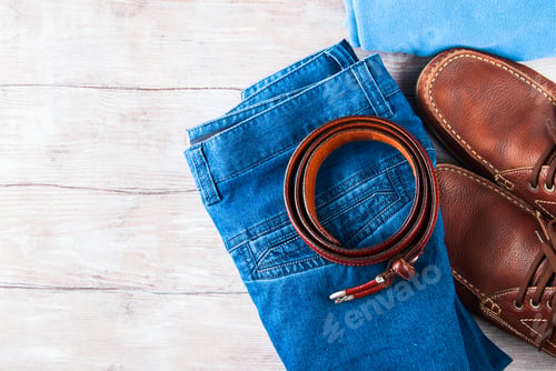 Preview: Man's clothes lifestyle shoes flat lay