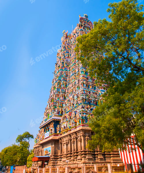 Preview: Meenakshi Temple, one of the biggest and oldest temple, Madurai, India.