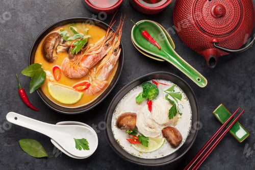 Preview: Tom Yum and Tom Kha traditional Thai soups