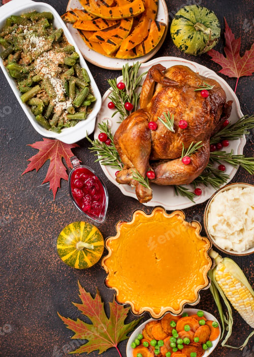 Preview: Thanksgiving Day traditional festive dinner
