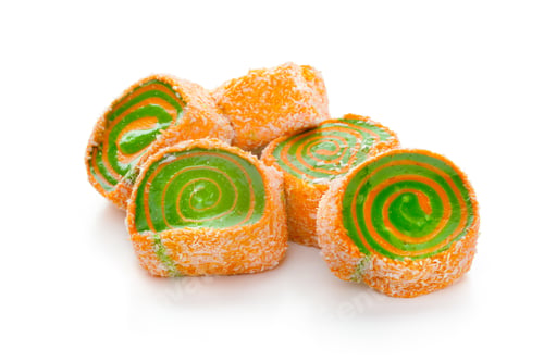 Preview: Tasty oriental sweets isolated on white