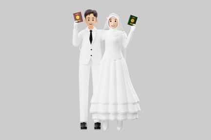 Preview: Happy wedding couple