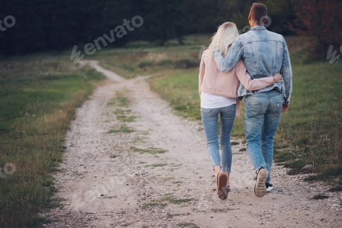 Preview: beautiful blonde girl with boyfriend