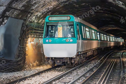 Preview: Underground Commute A Train Carriages Journey Through the Tunnel System, Urban Transit