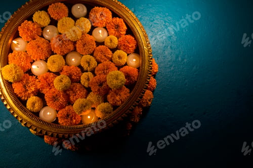 Preview: Festive Diwali decor in beautiful background