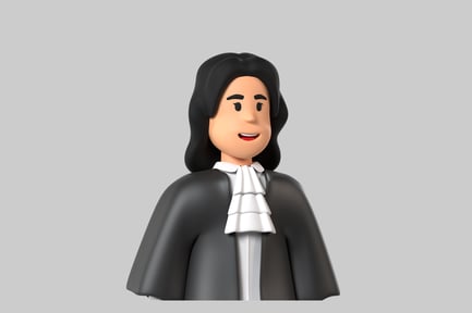 Preview: Cartoon judge character
