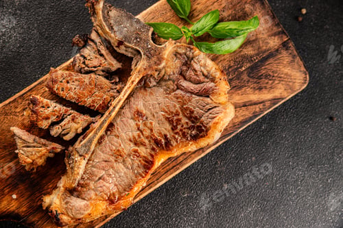 Preview: t-bone steak roast cut of meat juicy roast beef tasty snack fresh delicious gourmet food