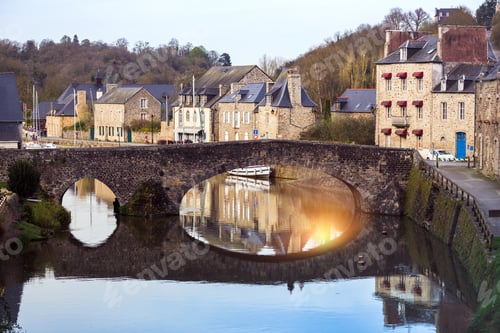 Preview: view of the port of the famous city of Dinan