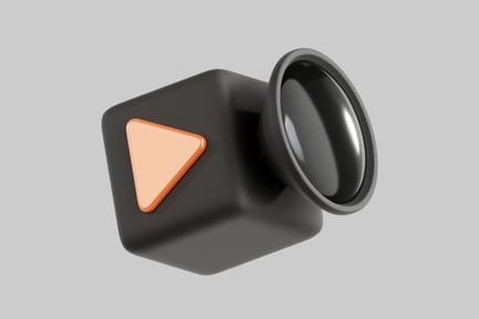 Preview: Simple cartoon video camera shape