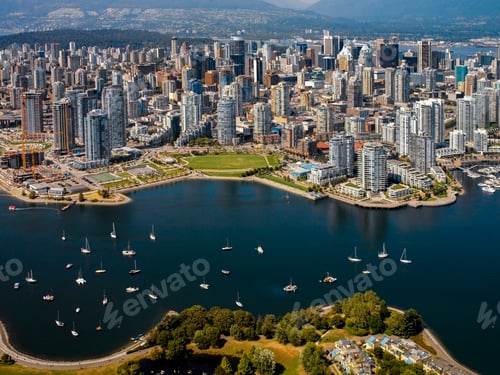 Preview: Aerial view of the city of Vancouver - British Columbia - Canada