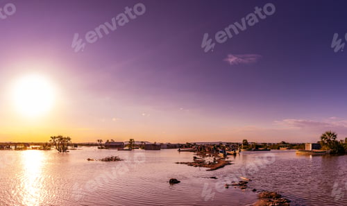 Preview: Lake Turkana Lodwar Kalokol Town Landscapes Waterscape Kenya East Africa
