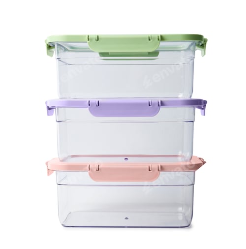 Preview: Empty clean boxes for products on white background