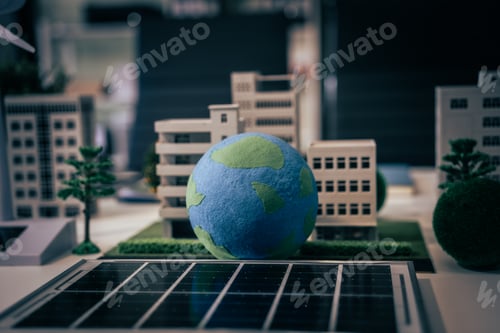 Preview: An innovative wind turbine project for a sustainable future a modern city, focusing on renewable