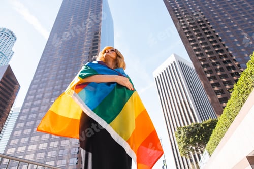 Preview: Transgender business woman lifestyle moments in downtown, Los angeles.