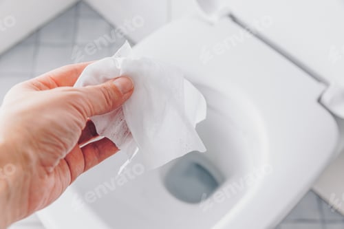 Preview: Flushing disinfectant wipes down the toilet as alternative to toilet paper leads to clogged toilets