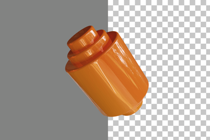 Preview: Stacked Cylinder Plug 3D Icon