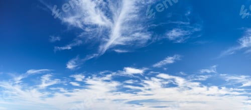 Preview: Blue clear sky with clouds