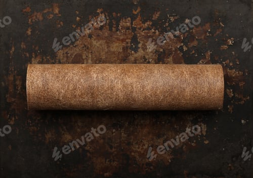 Preview: Dirty brown used water purification filter