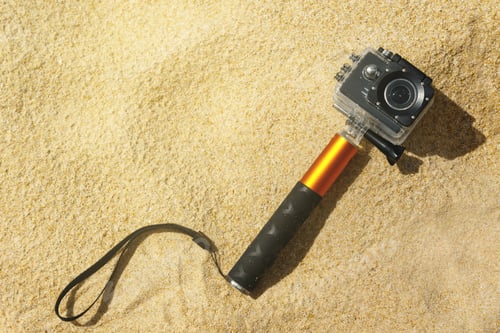Preview: Action camera on the beach