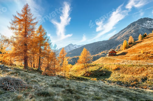 Preview: Wonderful autumn landscape at Grossglockner High Alpine Road.