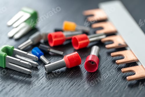 Preview: Coloured sleeves, crimp terminals for different wire sizes.