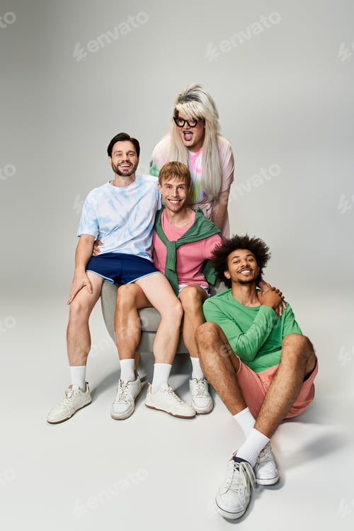 Preview: Bright and vibrant queer group celebrates pride and self expression with laughter and joy