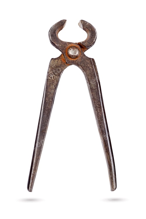 Preview: Carpenter's pincers isolated on white background